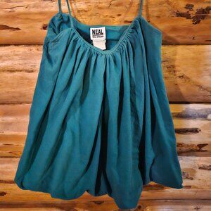 Sleeveless Green Top